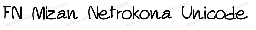 FN Mizan Netrokona Unicode Bold字体转换